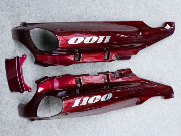 1993-2003 Dark Red Kawasaki ZZR1100 Motorcycle Fairing UK Stores