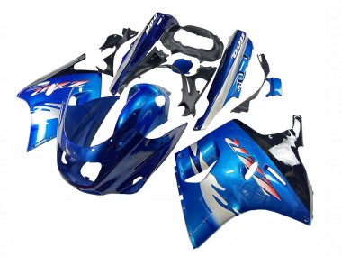 1993-2003 Blue Silver Black Kawasaki ZZR1100 Motorcycle Fairings UK Stores