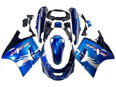 1993-2003 Blue Silver Black Kawasaki ZZR1100 Motorcycle Fairings UK Stores