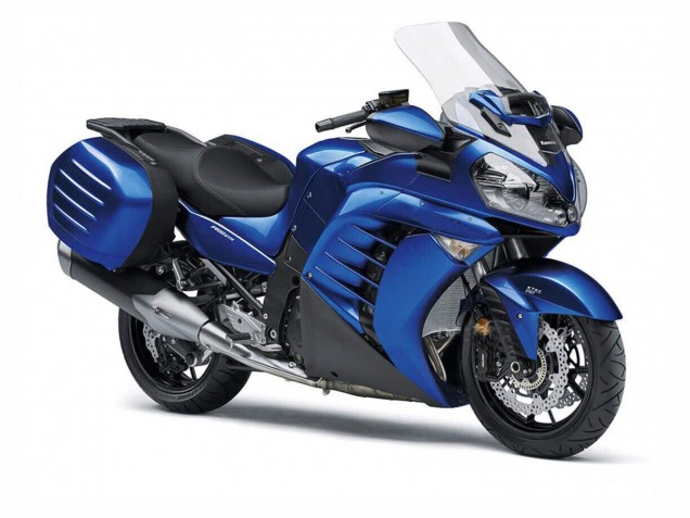 2007-2009 Blue Black Kawasaki GTR1400/ZG1400 Motorcycle Fairings UK Stores