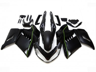 2007-2009 Matter Black Green Lines Kawasaki GTR1400/ZG1400 Motorcycle Fairings UK Stores