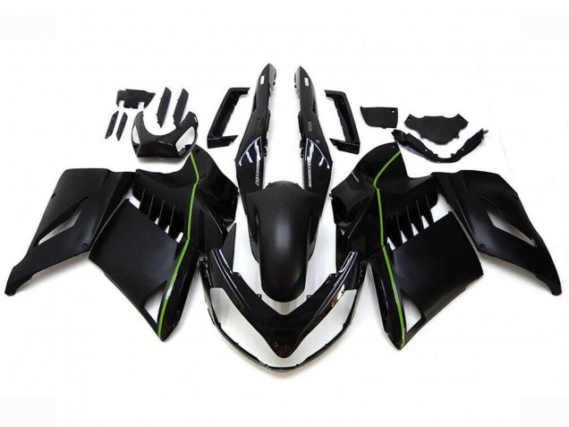 2007-2009 Matter Black Green Lines Kawasaki GTR1400/ZG1400 Motorcycle Fairings UK Stores