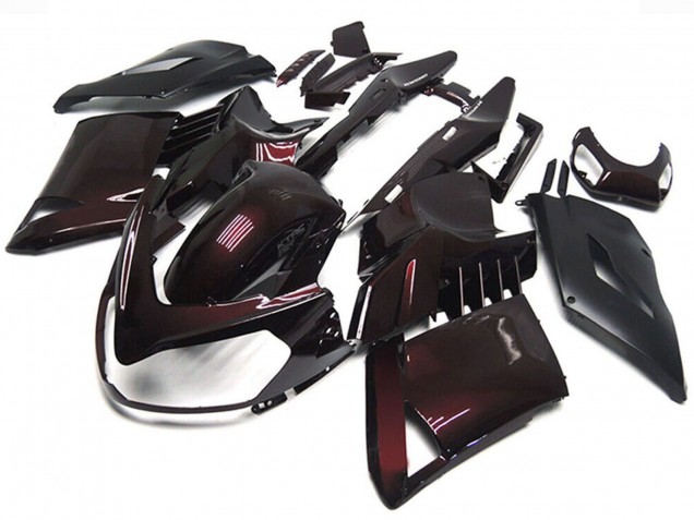 2007-2009 Maroon Red Black Kawasaki GTR1400/ZG1400 Motorcycle Fairings UK Stores