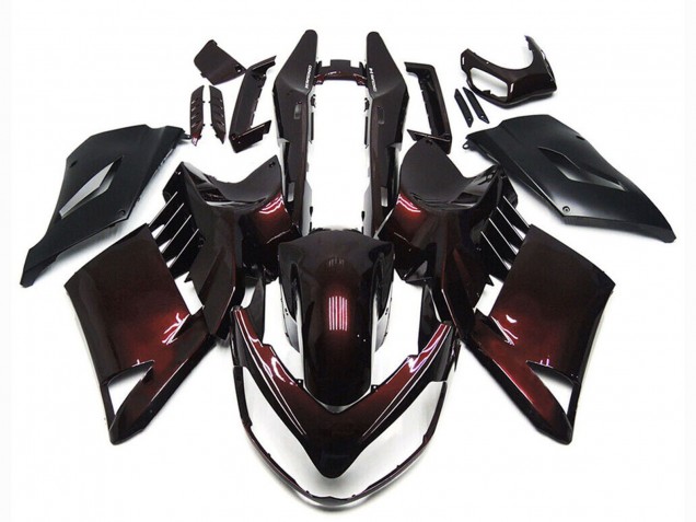 2007-2009 Maroon Red Black Kawasaki GTR1400/ZG1400 Motorcycle Fairings UK Stores