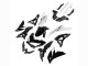 2022-2025 Glossy Black White Kawasaki Versys 650 Motorcycle Fairings UK Stores