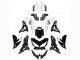 2022-2025 Glossy Black White Kawasaki Versys 650 Motorcycle Fairings UK Stores