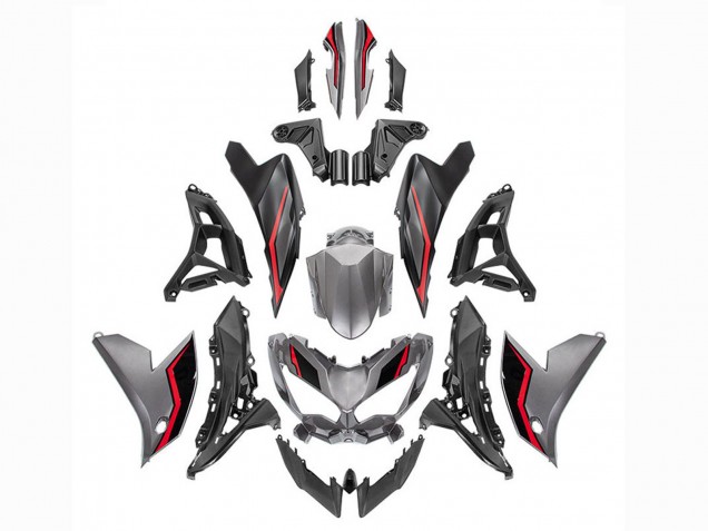2022-2025 Grey Red Black Kawasaki Versys 650 Motorcycle Fairings UK Stores