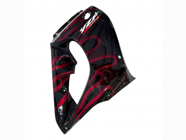 1997-2007 Black with Red Flame Yamaha YZF 1000R Thunderace Motorcycle Fairing Kits UK Stores