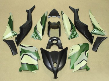 2012-2014 Matte Black Green Light Yellow Yamaha TMAX530 Motorcycle Fairings UK Stores