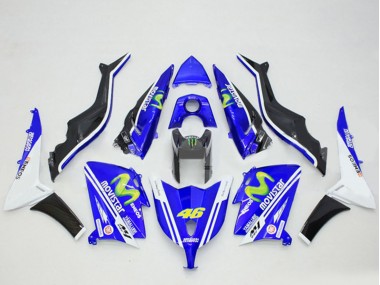 2012-2014 Blue Black White ENEOS MoviStar Yamalube 46 Yamaha TMAX530 Motorcycle Fairings UK Stores