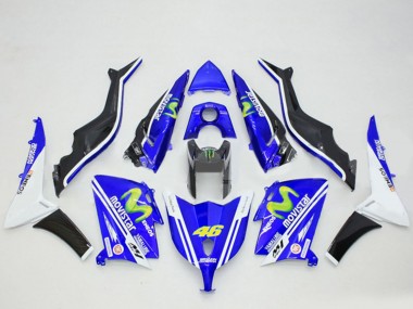 2012-2014 Blue Black White ENEOS MoviStar Yamalube 46 Yamaha TMAX530 Motorcycle Fairings UK Stores