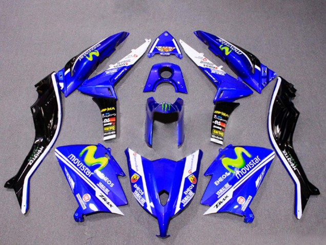 2012-2014 Blue Black White ENEOS MoviStar Yamalube Monster Yamaha TMAX530 Motorcycle Fairings UK Stores