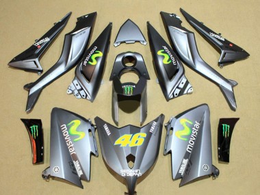 2012-2014 Grey Semakin Didepan MoviStar Yamalube 46 Yamaha TMAX530 Motorcycle Fairings UK Stores