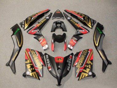 2012-2014 Matte Black Gold Red Yamaha TMAX530 Motorcycle Fairings UK Stores