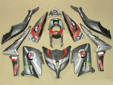 2012-2014 Grey Red Monster ENEOS Yamaha TMAX530 Motorcycle Fairings UK Stores