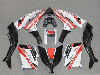 2012-2014 White Red Black Racing Yamaha TMAX530 Motorcycle Fairings UK Stores
