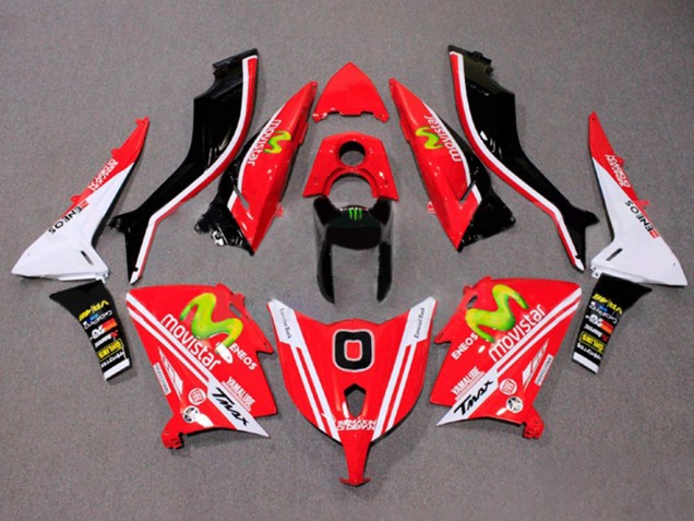 2012-2014 Red White ENEOS MoviStar Yamalube Yamaha TMAX530 Motorcycle Fairings UK Stores
