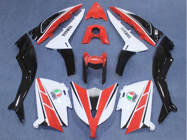 2012-2014 Red White Black Yamaha TMAX530 Motorcycle Fairing UK Stores