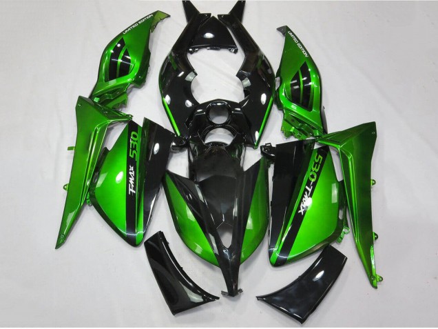 2012-2014 Glossy Green Black Yamaha TMAX530 Motorcycle Fairings UK Stores