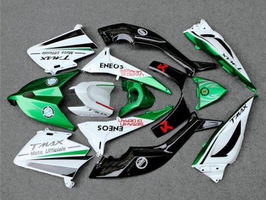 2012-2014 White Green Black Semakin Didepan ENEOS Yamaha TMAX530 Motorcycle Fairings UK Stores