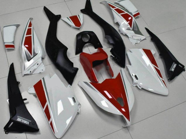 2012-2014 White Red Silver Yamalube Yamaha TMAX530 Motorcycle Fairings UK Stores