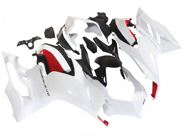 2020-2024 White Red Matte Black Ducati Panigale V2 Motorcycle Fairings UK Stores