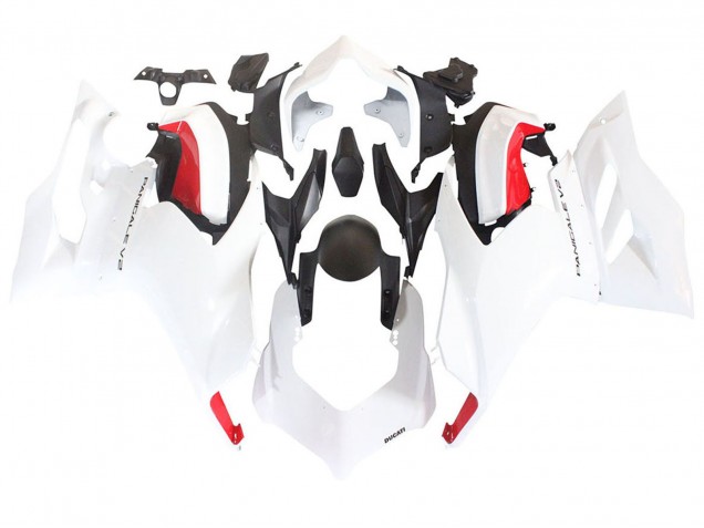 2020-2024 White Red Matte Black Ducati Panigale V2 Motorcycle Fairings UK Stores