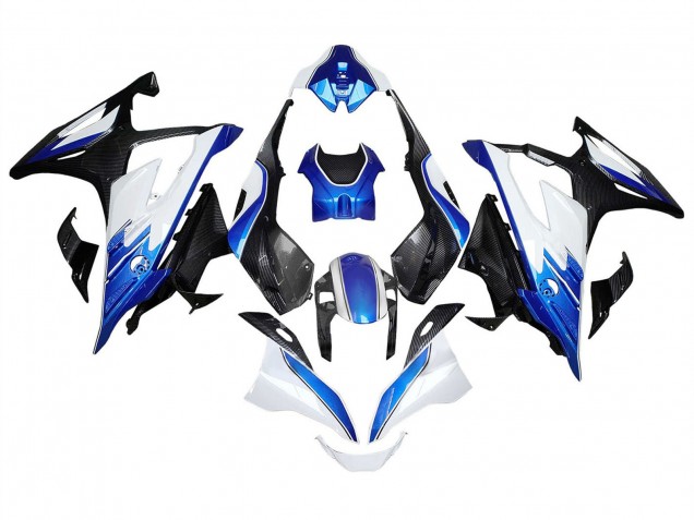 2023-2024 White Blue Black Carbon Fiber BMW S1000RR Motorcycle Fairings UK Stores
