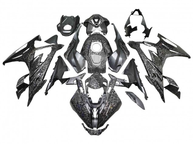2023-2024 Black Forged Carbon Fiber BMW S1000RR Motorcycle Fairings UK Stores
