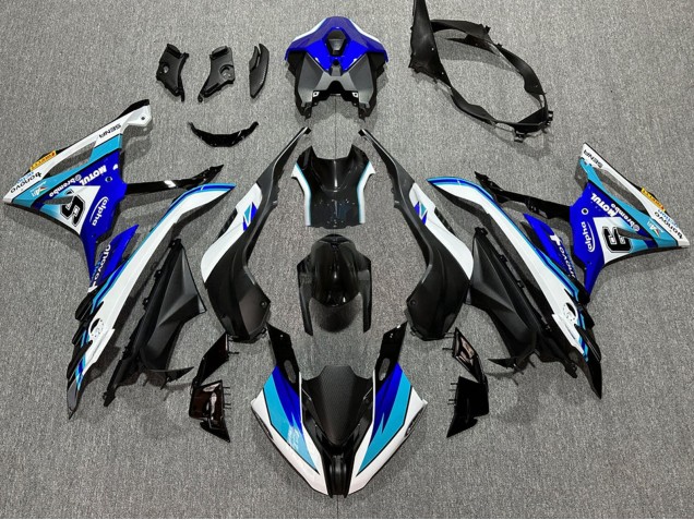 2023-2024 White Blue Matte Black Motul BMW S1000RR Motorcycle Fairings UK Stores