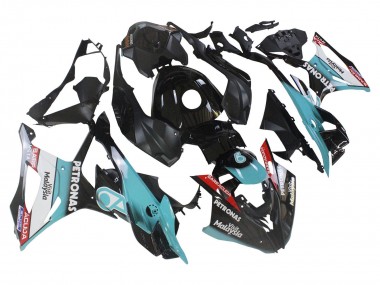 2023-2024 Light Blue Matte Black Petronas BMW S1000RR Motorcycle Fairings UK Stores