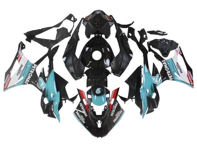 2023-2024 Light Blue Matte Black Petronas BMW S1000RR Motorcycle Fairings UK Stores