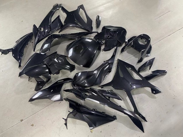 2023-2024 Glossy Black Carbon Fiber BMW S1000RR Motorcycle Fairings UK Stores