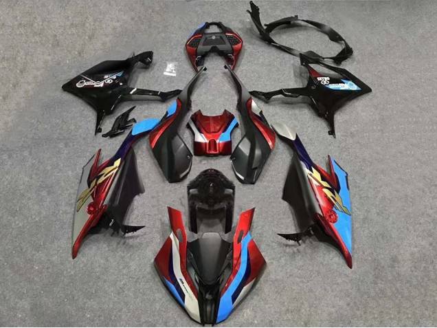 2023-2024 Black Red Blue Gold BMW S1000RR Motorcycle Fairings UK Stores