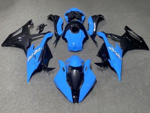 2019-2022 Blue Black Carbon Fiber BMW S1000RR Motorcycle Fairings UK Stores