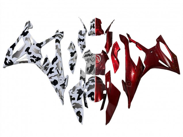 2019-2022 Glossy Red Black White Grey BMW S1000RR Motorcycle Fairings UK Stores