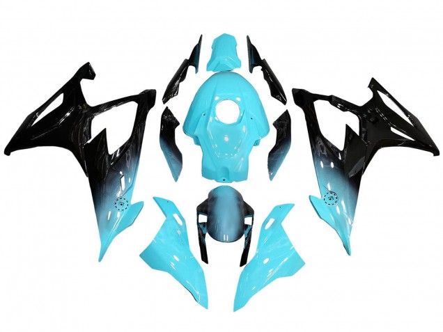 2019-2022 Light Blue Black BMW S1000RR Motorcycle Fairings UK Stores