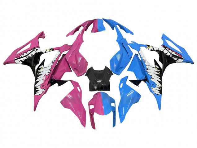 2019-2022 Deep Pink Blue Shark BMW S1000RR Motorcycle Fairings UK Stores