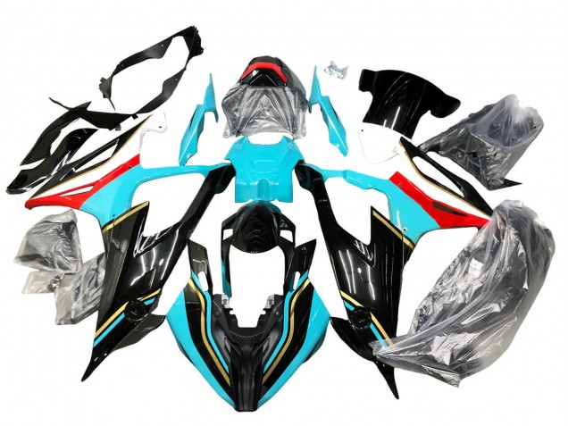 2019-2022 Black Sky Blue Red BMW S1000RR Motorcycle Fairings UK Stores