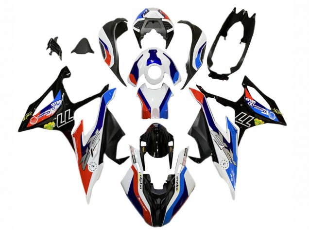 2019-2022 Blue Red White 77 BMW S1000RR Motorcycle Fairings UK Stores