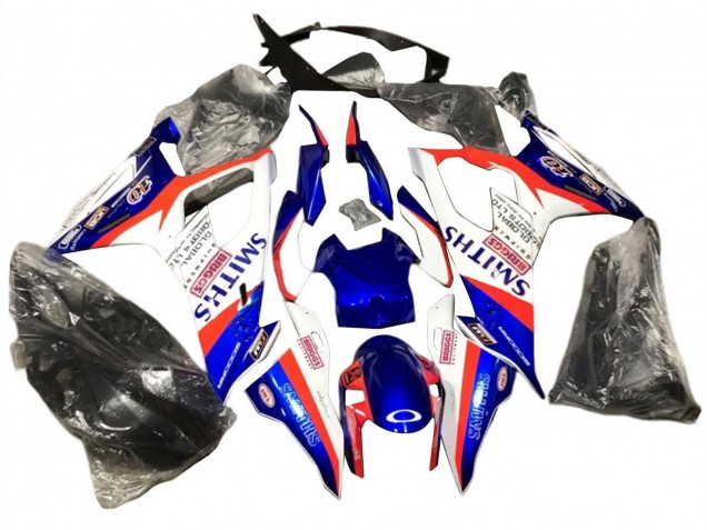 2019-2022 Blue Red White Smiths BMW S1000RR Motorcycle Fairings UK Stores
