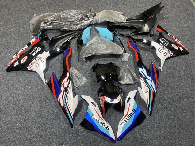 2019-2022 Blue White Red 98 BMW S1000RR Motorcycle Fairings UK Stores