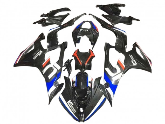 2019-2022 Black White Blue Carbon Fiber BMW S1000RR Motorcycle Fairings UK Stores