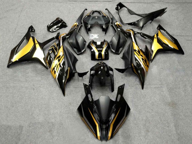 2019-2022 Black Gold BMW S1000RR Motorcycle Fairing UK Stores