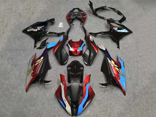 2019-2022 White Blue Red Black BMW S1000RR Motorcycle Fairing Kits UK Stores