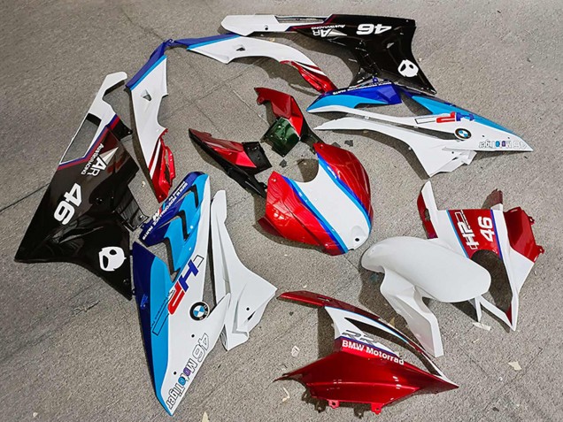 2019-2022 Red White Blue 46 BMW S1000RR Motorcycle Fairings UK Stores