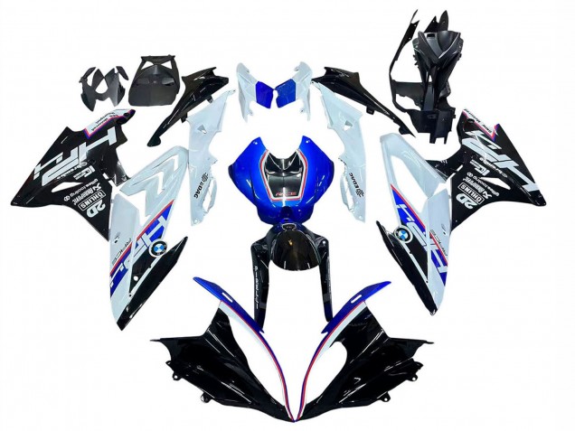 2017-2018 White Blue Glossy Black BMW S1000RR Motorcycle Fairing UK Stores