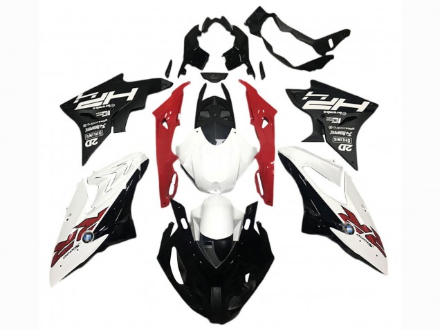 2017-2018 White Red Matte Black BMW S1000RR Motorcycle Fairings UK Stores