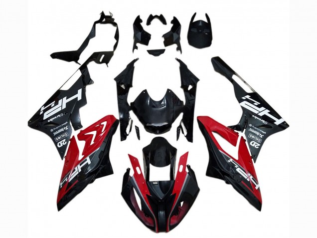 2017-2018 Red Glossy Black BMW S1000RR Motorcycle Fairing UK Stores