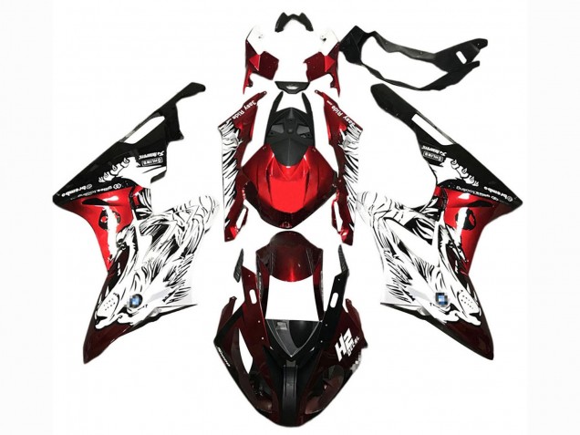 2017-2018 White Red Black BMW S1000RR Motorcycle Fairings UK Stores